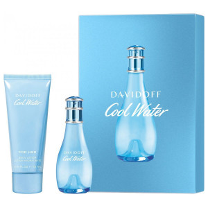 DAVIDOFF COOL WATER WOMAN ZESTAW EDT 30ML + BALSAM 75ML