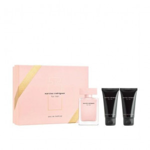 NARCISO RODRIGUEZ FOR HER ZESTAW EDP 50ML + BALSAM 50ML + ŻEL P/P 50ML