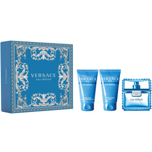 VERSACE MAN EAU FRAICHE ZESTAW EDT 50ML + ASB 50ML + ŻEL P/P 50ML