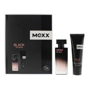 MEXX BLACK WOMAN ZESTAW EDT 30ML + ŻEL P/P 50ML