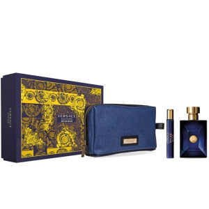 VERSACE POUR HOMME DYLAN BLUE ZESTAW EDT 100ML + EDT 10ML + KOSMETYCZKA