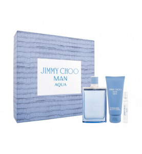JIMMY CHOO MAN AQUA ZESTAW EDT 100ML + EDT 7,5ML + ŻEL P/P 100ML