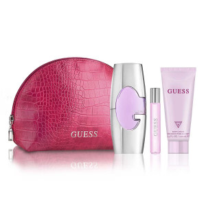 GUESS FOR WOMEN ZESTAW EDP 75ML + EDP 15ML + BALSAM 100ML + KOSMETYCZKA
