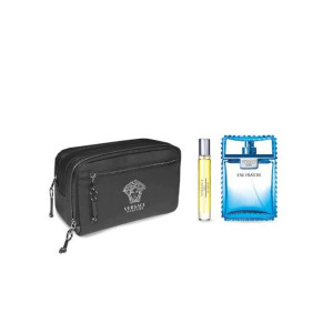 VERSACE MAN EAU FRAICHE ZESTAW EDT 100ML + EDT 10ML + KOSMETYCZKA