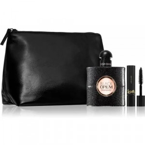 YVES SAINT LAURENT BLACK OPIUM ZESTAW EDP 50ML + MASCARA LASH CLASH 2ML + KOSMETYCZKA