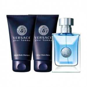 VERSACE POUR HOMME ZESTAW EDT 50ML + ASB 50ML + ŻEL P/P 50ML