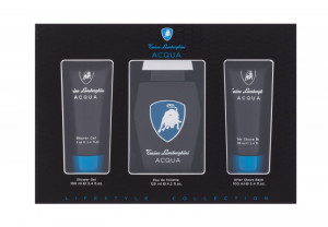 LAMBORGHINI ACQUA ZESTAW EDT 125ML + ASB 100ML + ŻEL P/P 100ML