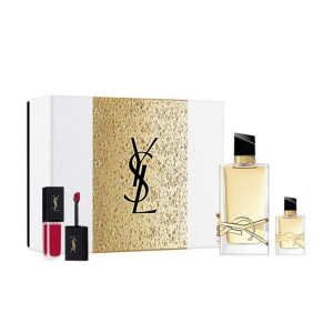 YVES SAINT LAURENT LIBRE ZESTAW EDP 90ML + EDP 7,5ML + POMADKA VELVET CREAM LIPSTICK No 208