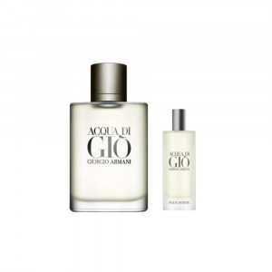 GIORGIO ARMANI ACQUA DI GIO POUR HOMME ZESTAW EDT 100ML + EDT 15ML WODA TOALETOWA