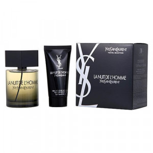 YVES SAINT LAURENT LA NUIT DE L'HOMME ZESTAW EDT 100ML + ŻEL P/P 50ML