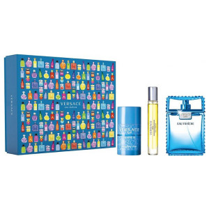 VERSACE MAN EAU FRAICHE ZESTAW EDT 100ML + EDT 10ML + DEZODORANT SZTYFT 75ML