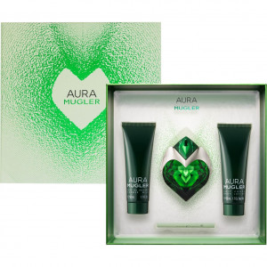 THIERRY MUGLER AURA ZESTAW EDP 30ML + BALSAM 50ML + ŻEL P/P 50ML