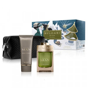 BVLGARI MAN WOOD ESSENCE ZESTAW EDP 100ML + ASB 100ML + KOSMETYCZKA