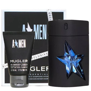 THIERRY MUGLER A*MEN RUBBER REFILLABLE EDT 100ML + ŻEL P/P 50ML