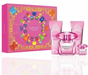 VERSACE BRIGHT CRYSTAL ABSOLU ZESTAW EDP 90ML + EDP 5ML + BALSAM 100ML + ŻEL P/P 100ML
