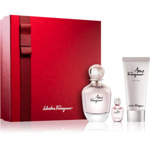 SALVATORE FERRAGAMO AMO FERRAGAMO ZESTAW EDP 100ML + EDP 5ML + BALSAM 100ML
