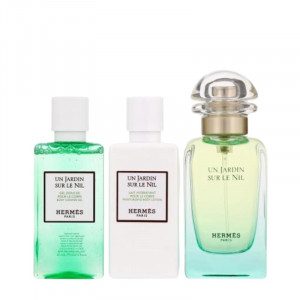 HERMES UN JARDIN SUR LE NIL ZESTAW EDT 50ML + BALSAM 40ML + ŻEL P/P 40ML