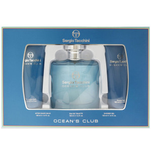 SERGIO TACCHINI OCEAN'S CLUB ZESTAW EDT 100ML + ASB 100ML + ŻEL P/P 100ML